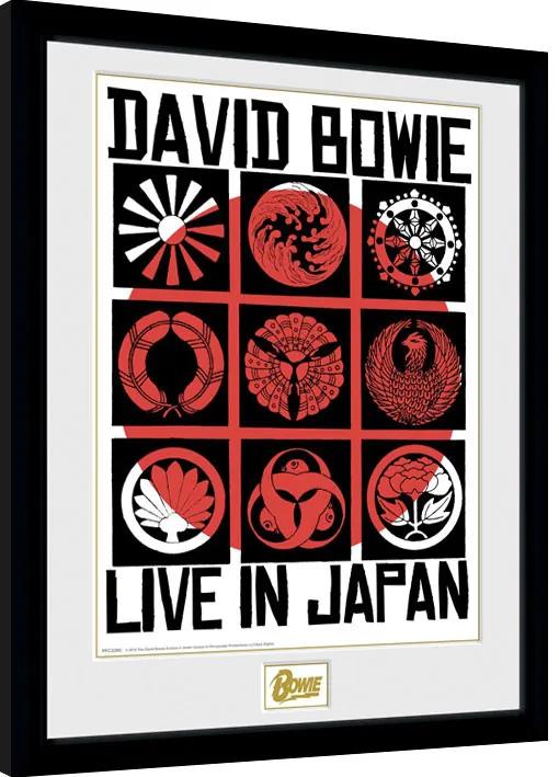 Ingelijste poster David Bowie - Live In Japan