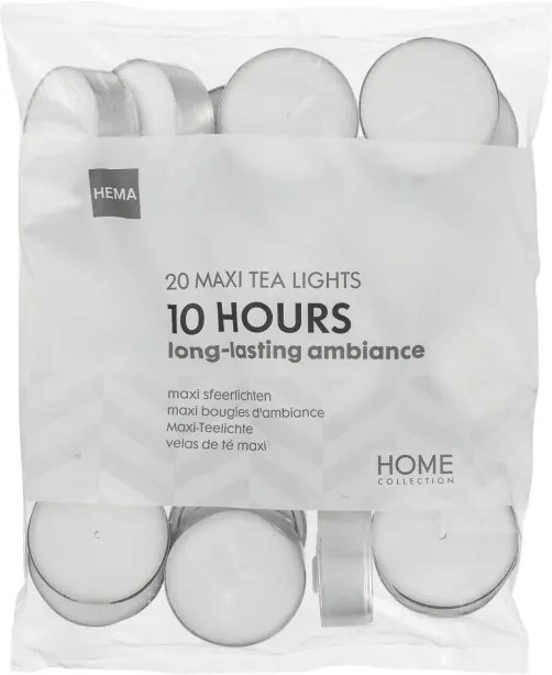 Sfeerlichtjes - 10 Branduren - 20 Stuks