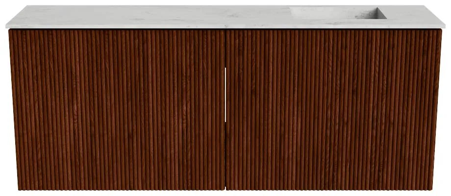 Mondiaz Joya DLux 100cm toiletmeubel ruby met wastafel faye rechts zonder kraangat opalo