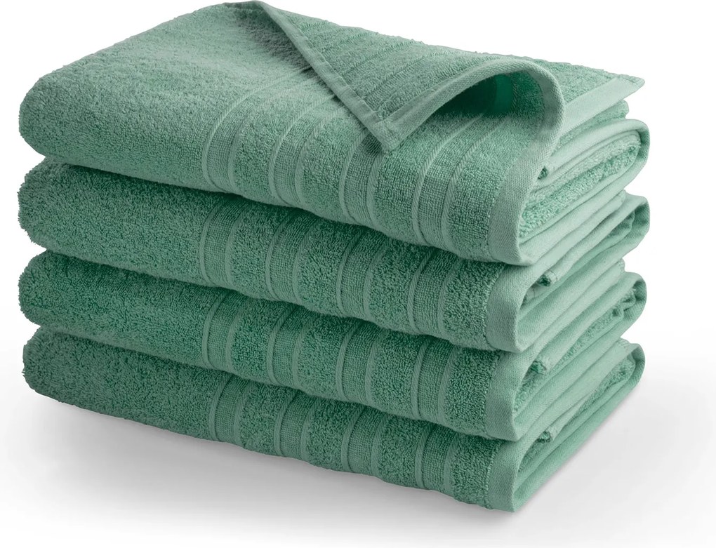 Handdoek DoubleLife Recycled Cotton Collectie– 4 stuks – 70×140 – stone green