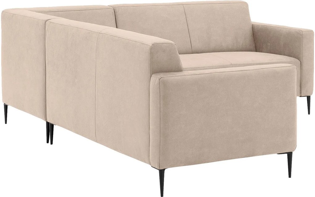 Goossens Bank Key West beige, micro leer, 2-zits, modern design
