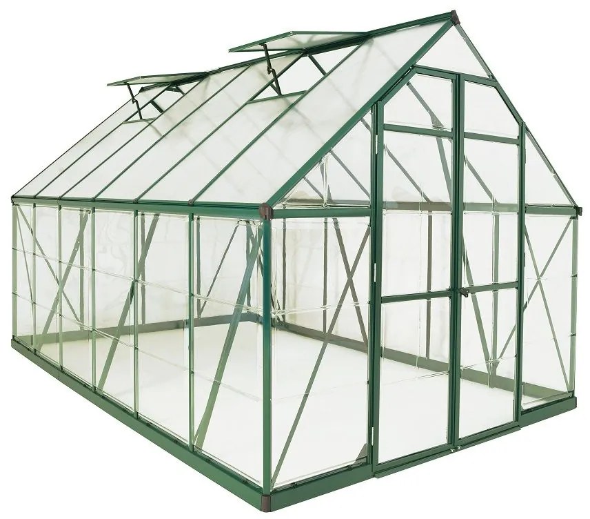 Kas van polycarbonaat Balance Groen 2,44 x 3,67 m Palram - Canopia