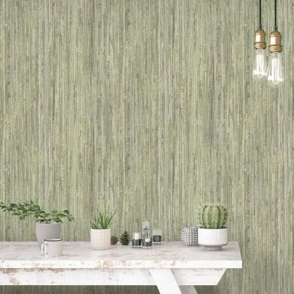 Noordwand Behang Natural Grasses Wicker groen