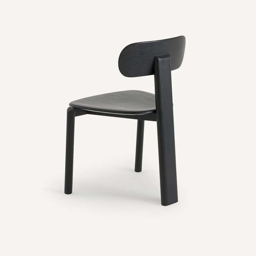 Eiken en fineer stoel, design E. Gallina, Marais