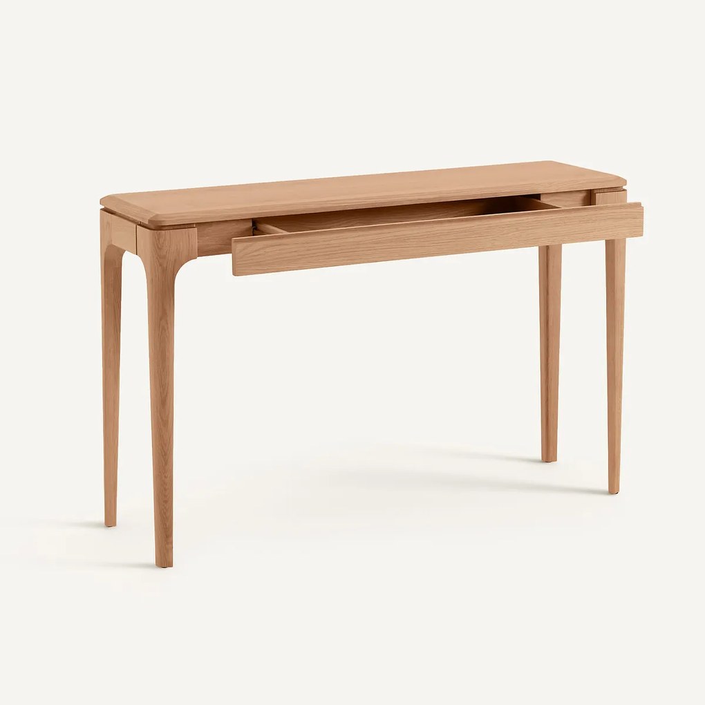 Massief eiken en eikenfineer console, lade, SANARA