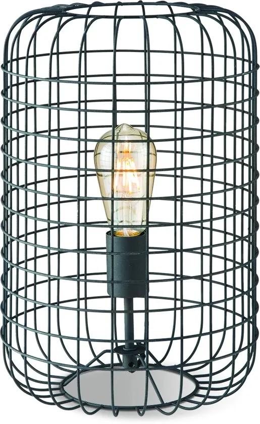 Tafellamp Netting 26 - Zwart - Metaal - Industrieel â€“ Kooilamp