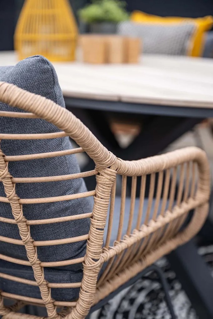 GI Margriet wicker dining tuinstoel - Naturel