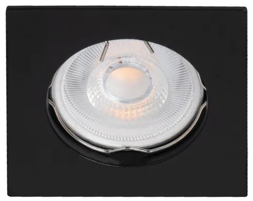 Sapho Navi vierkante inbouwspot 10W zwart mat