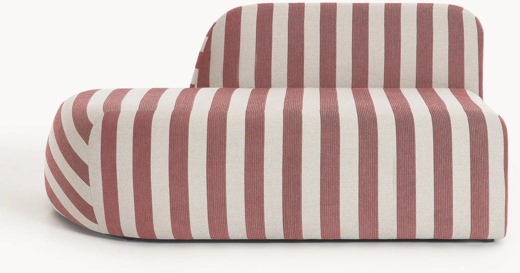 Gestreepte chaise longue module Wolke