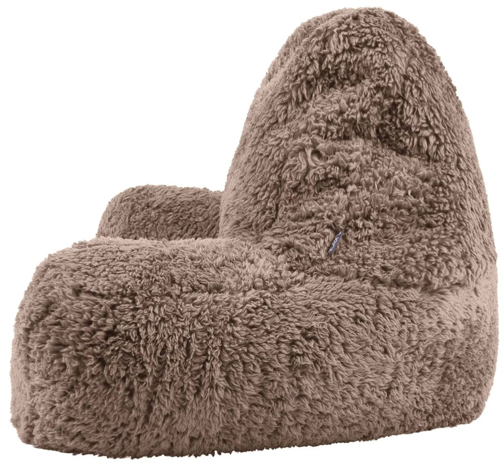 Teddy Fleece Chill Kussen - Mocha