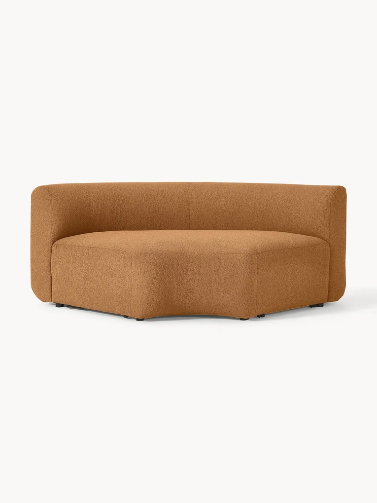 Ronde bouclé hoekmodule Sofia