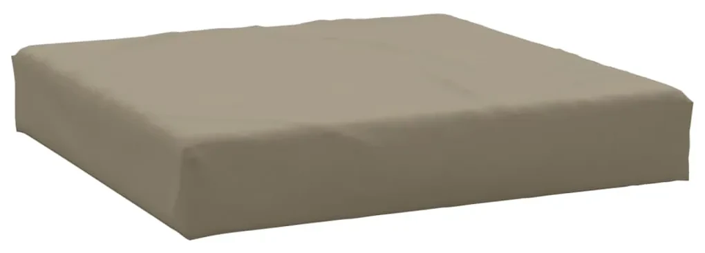 vidaXL Vloerpalletkussen 60x60x6 cm stof taupe
