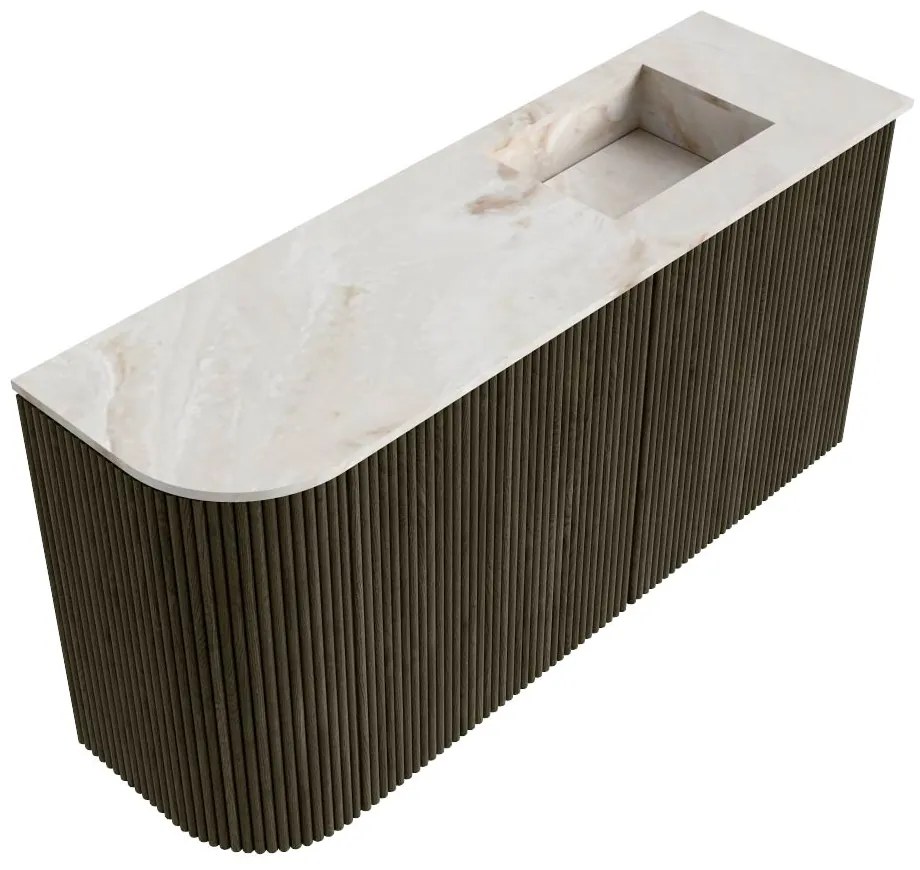 Mondiaz Joya DLux 80cm toiletmeubel ronding links shadow met wastafel faye rechts zonder kraangat frappe