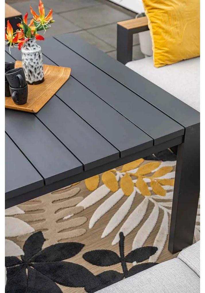 Garden Impressions Malakka lounge dining set 5-delig - valley sand - light teak look