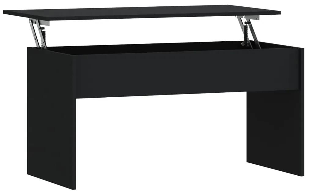 vidaXL Salontafel 102x50,5x52,5 cm bewerkt hout zwart