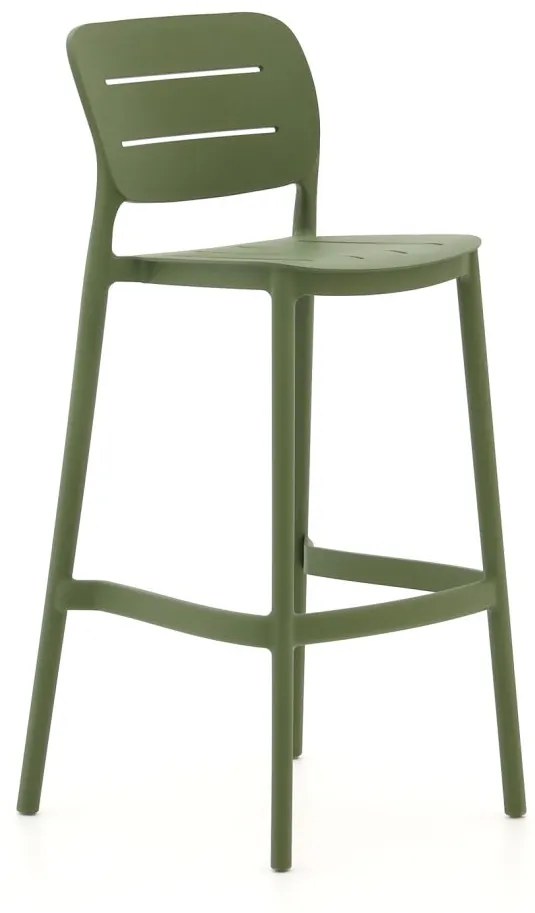 Barkruk tuin | Forza  Pazzia | Kunststof | Groen | Tuinstoel | Stapelbaar | Kees Smit Tuinmeubelen