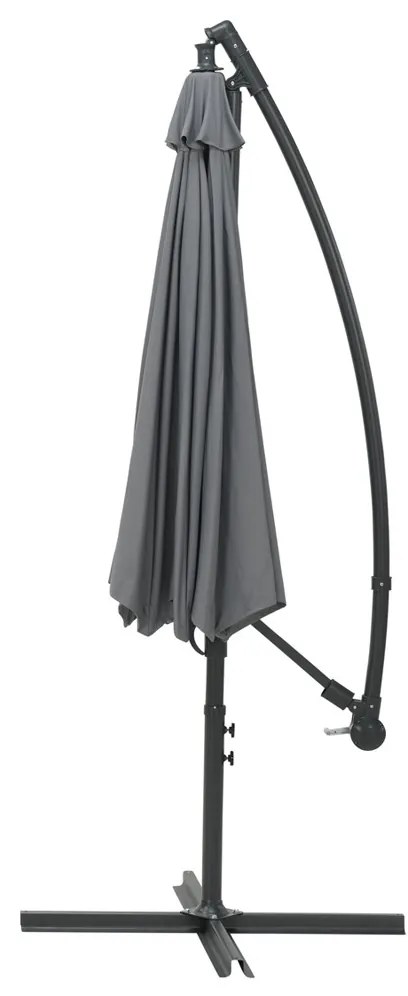 Garden Impressions Athene zweefparasol Ø300 cm - licht grijs