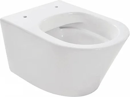 Toiletpot Hangend Wiesbaden Vesta 52cm Diepspoel Wandcloset Rimles Wit