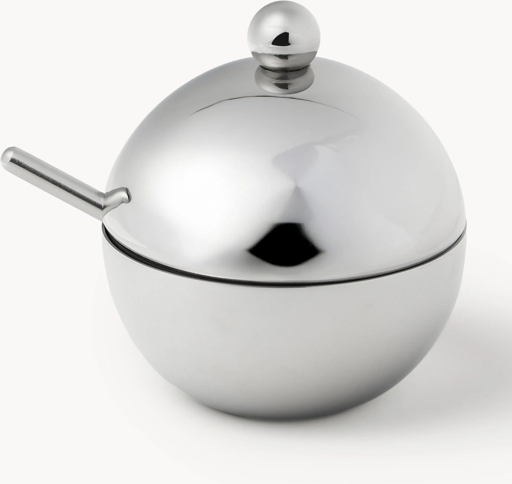 Roestvrijstalen suikerpot Polaris met lepel