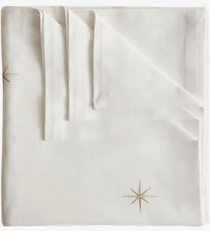 Tafelkleed Van 150x150 Cm In Korvail-katoen Tapioca Beige - Sklum
