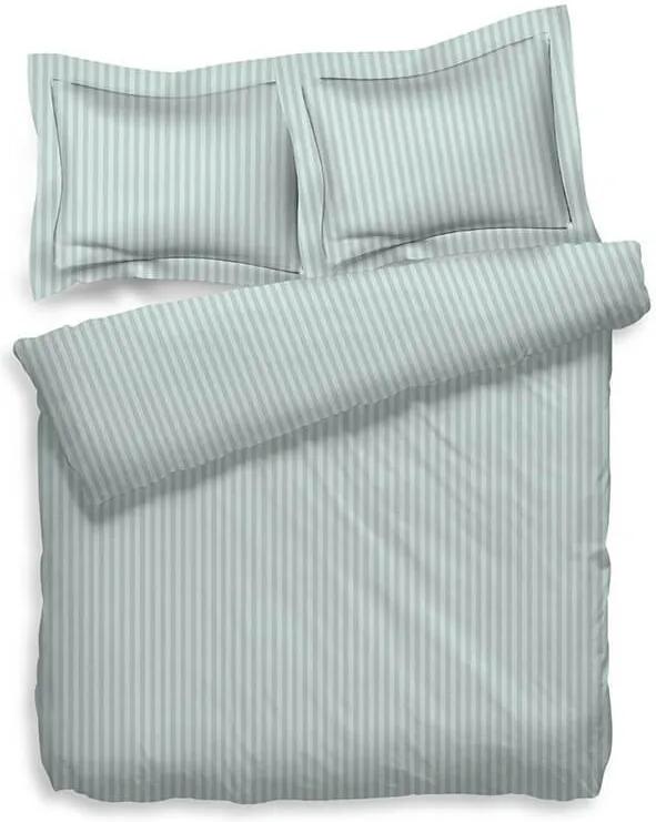 Heckett Lane Uni Stripe - Mint Lits-jumeaux XL (260 x 200/220 cm + 2 kussenslopen) Dekbedovertrek