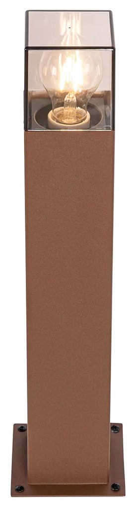 Industriële staande buitenlamp roestbruin 50 cm IP44 - Denmark