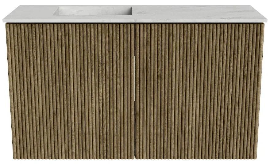 Mondiaz Joya DLux 70cm toiletmeubel dusk met wastafel faye links 1 kraangat opalo
