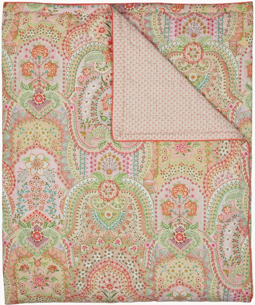 Gewatteerde katoenen bedsprei Jabali Flower