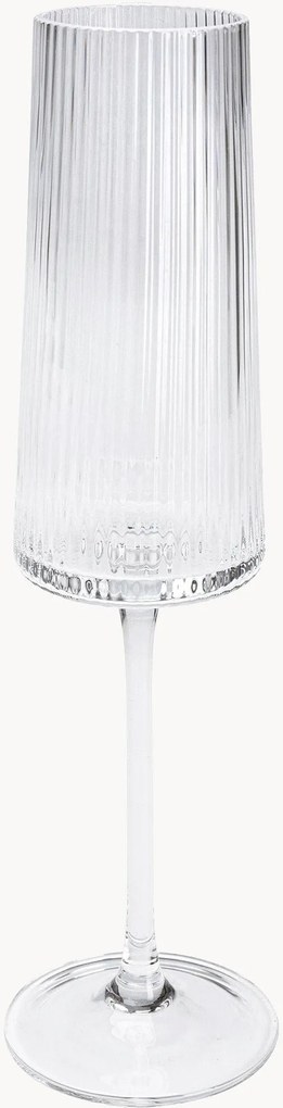 Champagneglazen Riffle, 6-delig