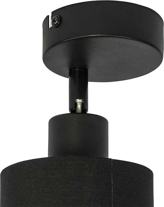 Plafondlamp zwart verstelbaar - Hetta