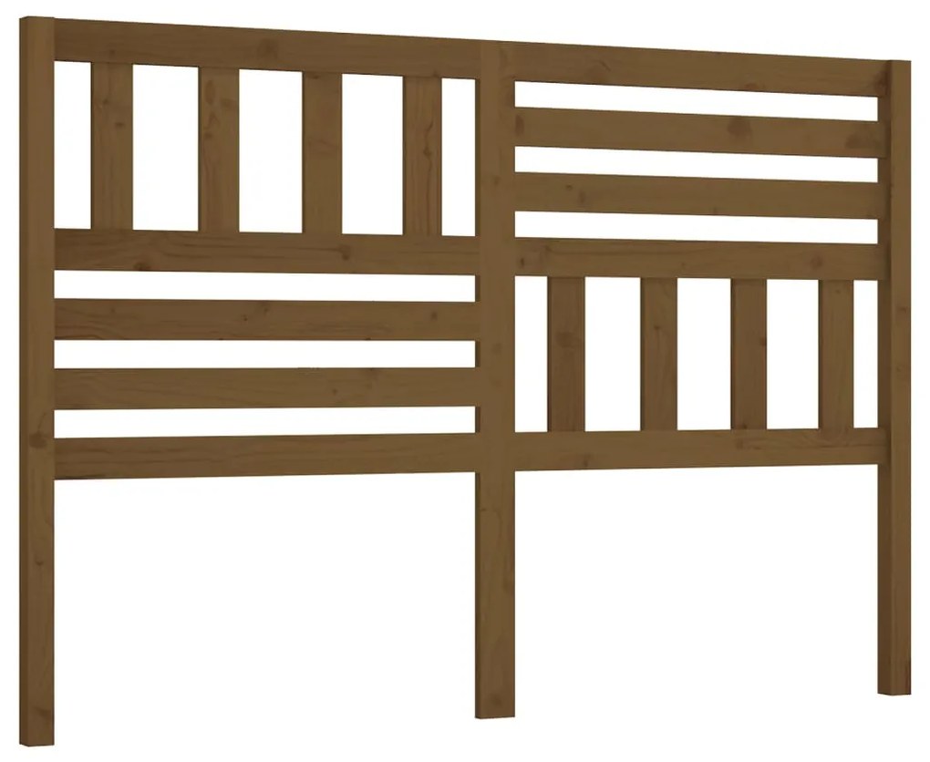 vidaXL Hoofdbord 166x4x100 cm massief grenenhout honingbruin
