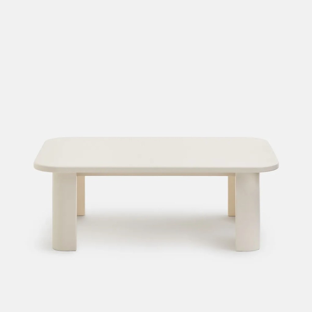 Salontafel met gebeeldhouwde poten, lengte 88 cm, MORTI