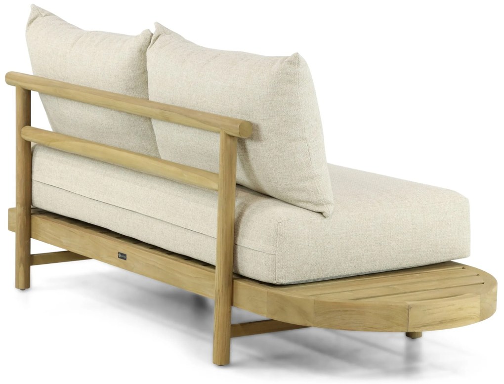 Hoek loungeset 5 personen Teak Old teak greywash  Santika Furniture Santika