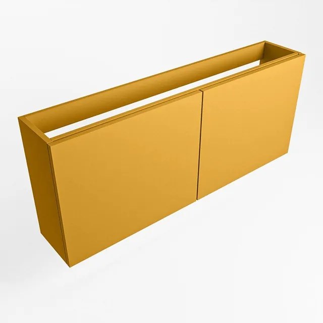 Mondiaz FOWY fonteinonderkast - 90x22x50cm - 2 deuren - push to open - softclose - Ocher FOWYTO90Och2D