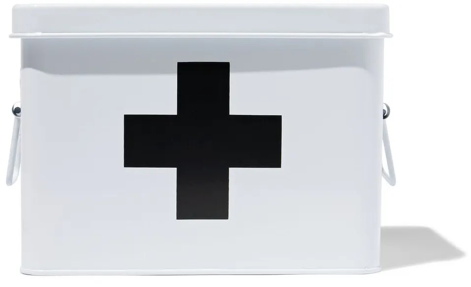 HEMA Medicijnbox 22x16x16 Wit (wit)