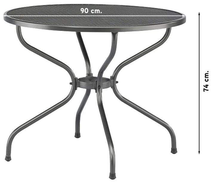 Kettler strekmetaal tafel 90 cm rond