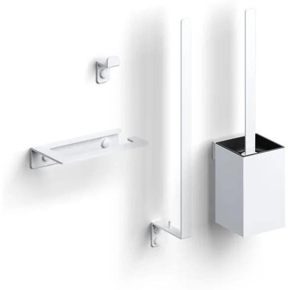 Clou Fold toilet accessoireset mat wit CL/09.04099.20.01