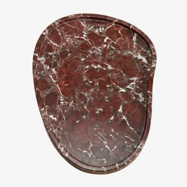 Orivando Marmeren Decoratieve Tray ↔︎ 35 Cm & Rood Marmer Chigan - Sklum