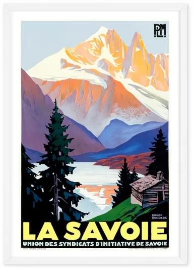 La Savoie Framed Vintage Travel Wall Art Print (More Size Available)