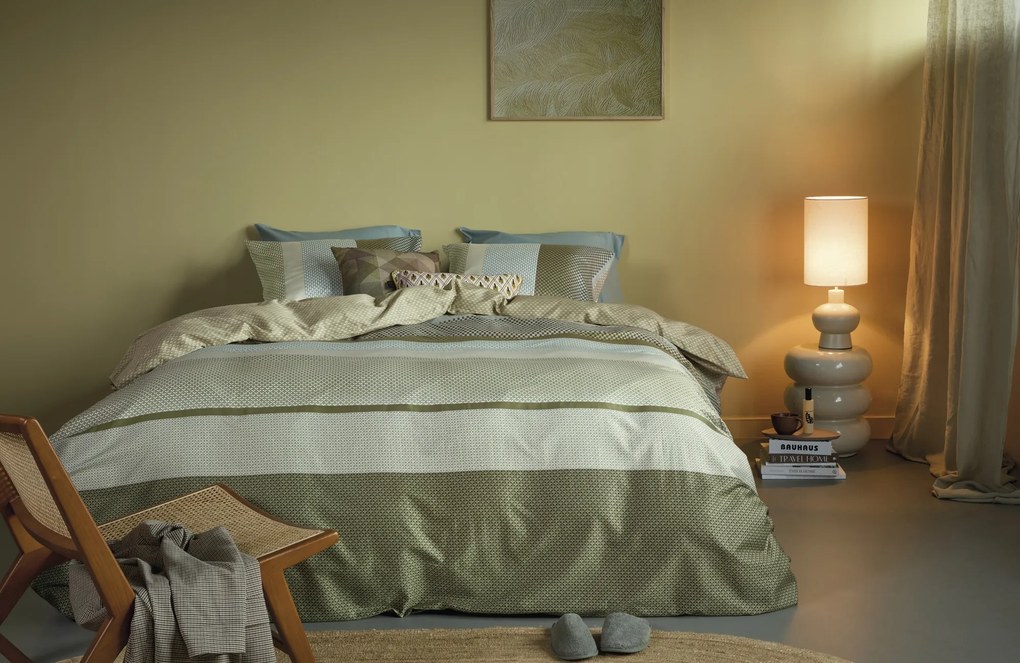 Beddinghouse Marthe Dekbedovertrekset Green – Bij Swiss Sense