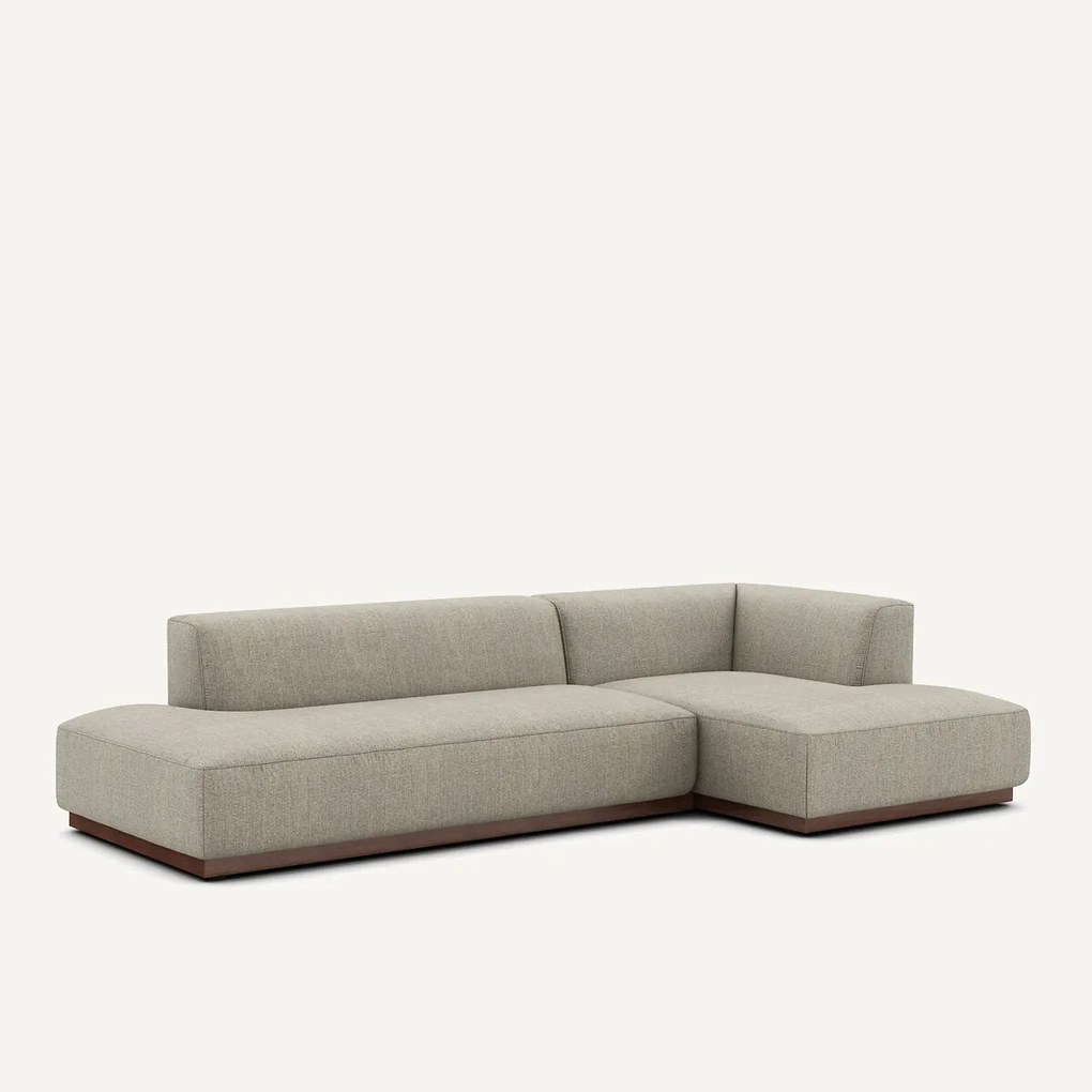 XL rechte hoekbank in tweed, JACOPO