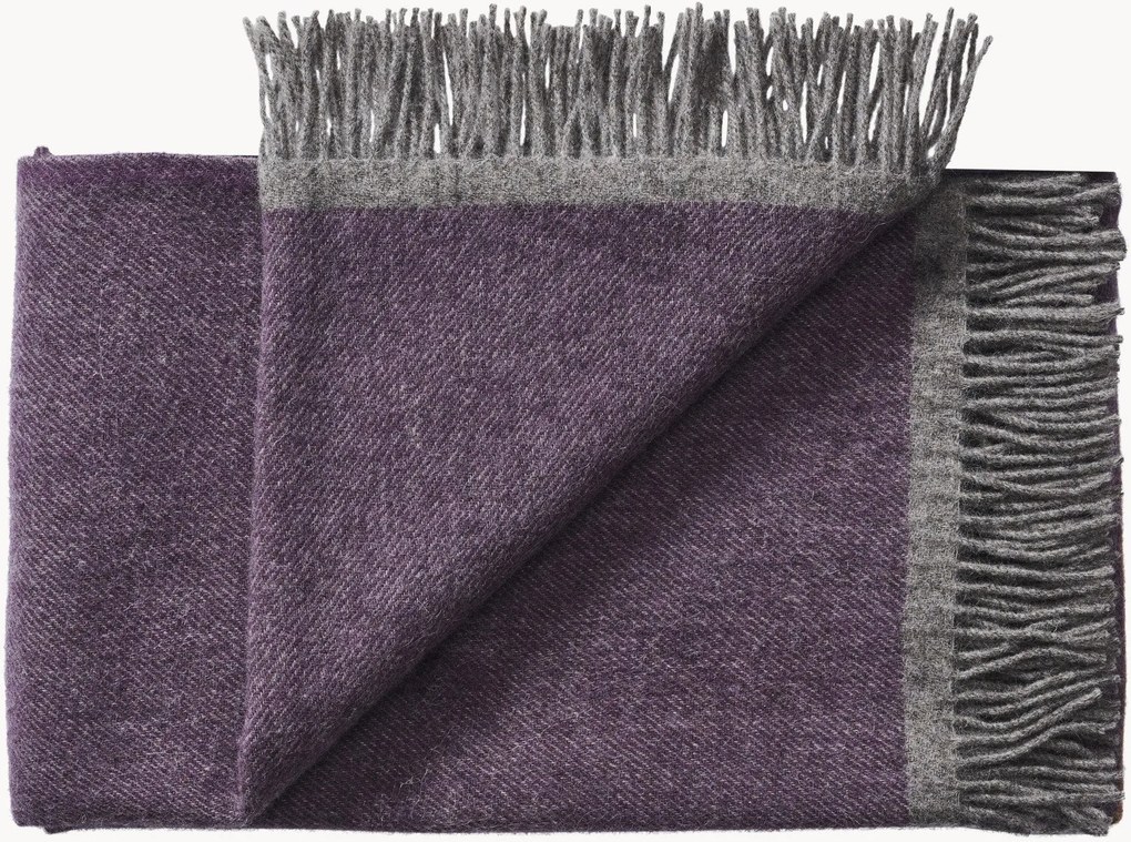 Wollen plaid Alrø met franjes