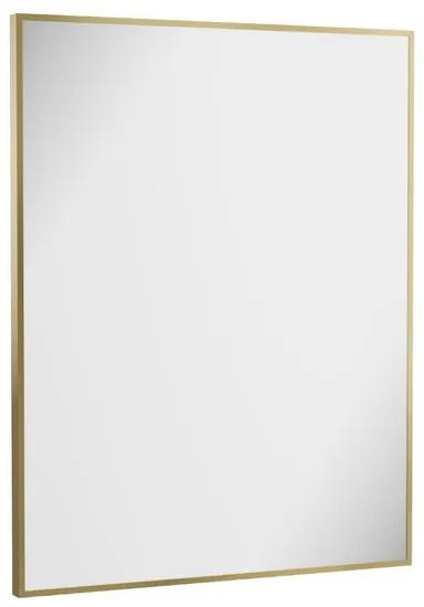 Crosswater MPRO spiegel - 90x70cm - verticaal/horizontaal - geborsteld messing (goud) MPNI7090F