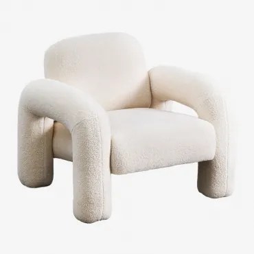 Nicxon Fauteuil Van Schapenvacht White - Sklum