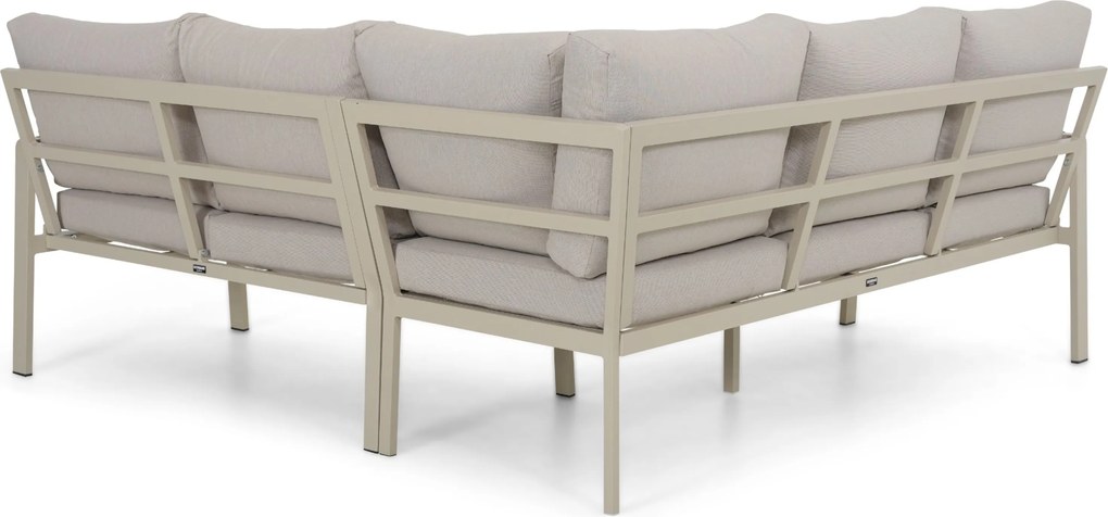 Hoek loungeset  Aluminium Taupe  Domani Furniture Leaf