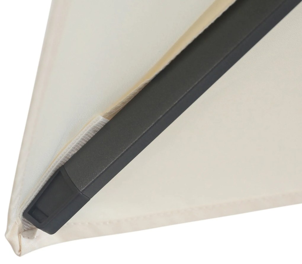 Zweefparasol  3x3m S1 (excl. voet) Taupe-naturel-bruin Camello Diego