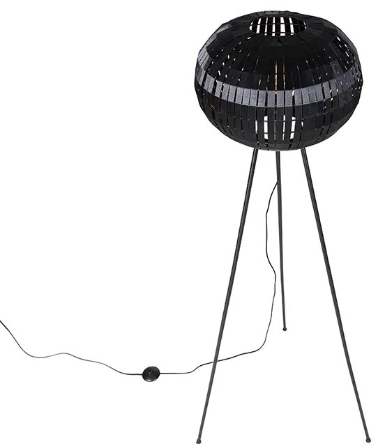 Moderne vloerlamp tripod zwart - Zoë