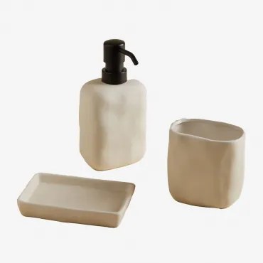 Ganela Badkamerset Van Gres Beige – Crème - Sklum