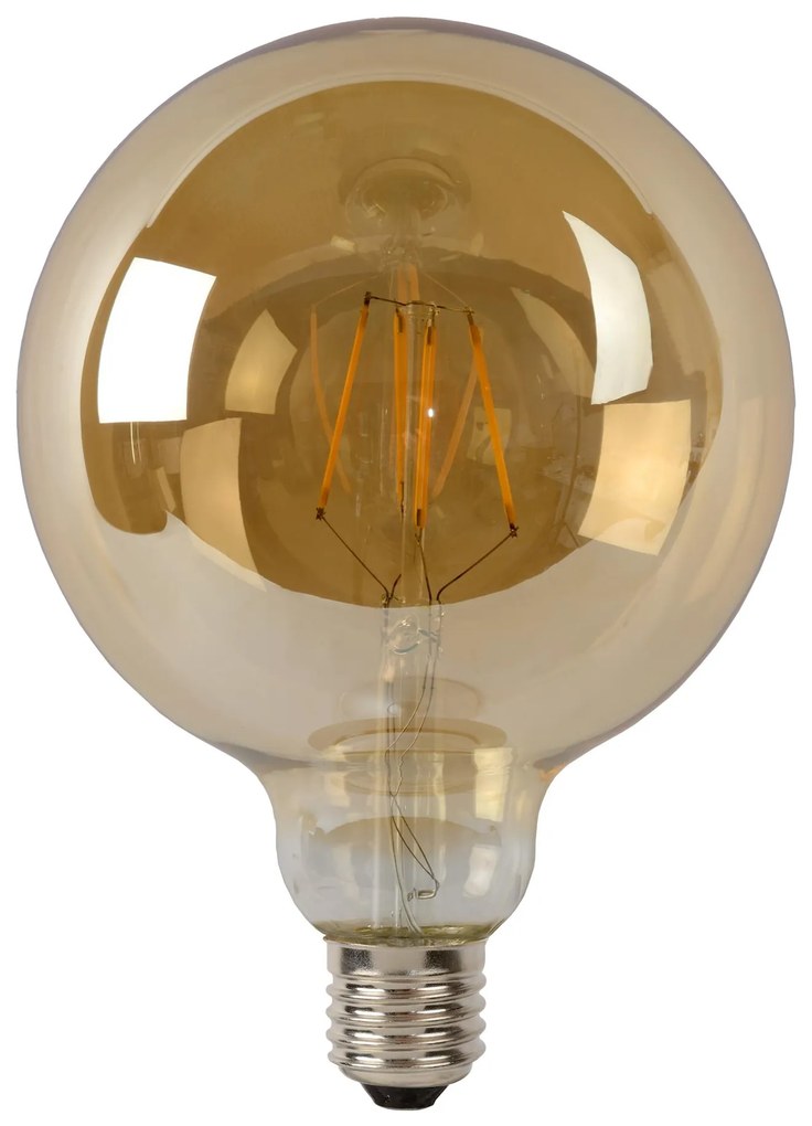 Lucide Bulb dimbare LED lamp 2700K E27 8W 12.5cm amber