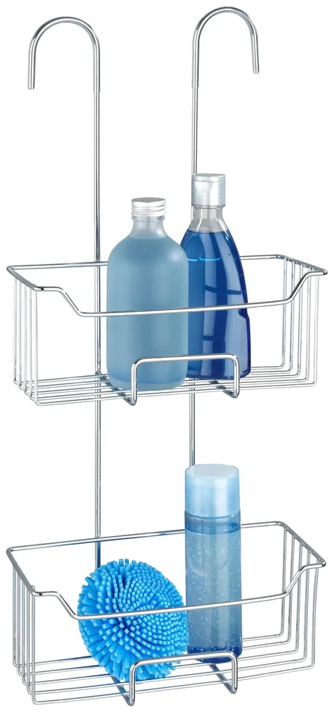 Wenko Milo douchecaddy 2-laags RVS glanzend
